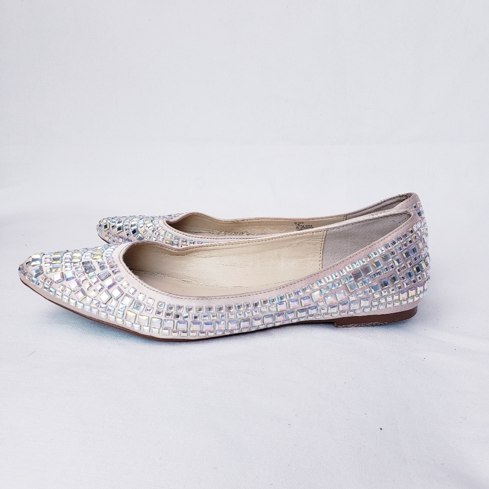 Betsey Johnson "Coco" Iridescent Jeweled Flats